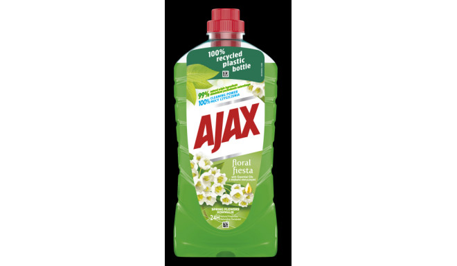 AJAX Üldpuhastusvahend Floral Fiesta Spring Flowers roheline 1l