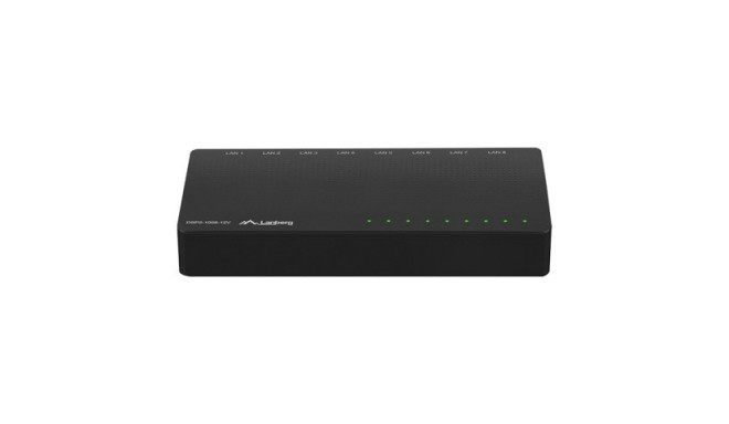 LANBERG SWITCH DSP2-1008-12V  (8-PORT, 12V, 1GB/S)