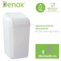 Rubbish bin Denox White 15 L (28 x 22 x 40 cm)