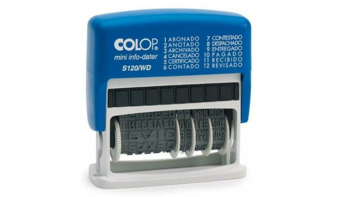 Stamp Colop S120/WD 4 x 42 mm Date Blue