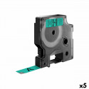 Laminated Tape for Labelling Machines Dymo D1 45019 LabelManager™ Green 12 mm Black (5 Units)