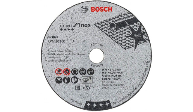 Bosch cutting discs Expert for Inox, 76x1mm (5 pieces)
