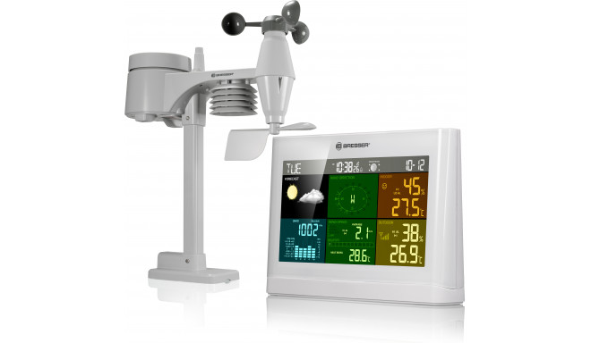 BRESSER 5-in-1 Comfort Weather Station with Colour Display white