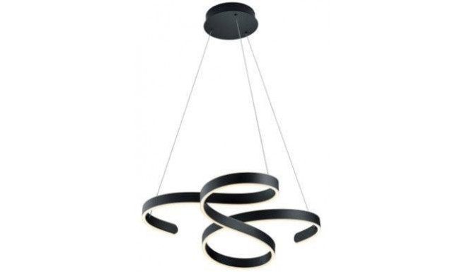 LED-ripplamp TRIO FRANCIS, 48 W, 5600 lm, 3000 K, dimmerdatav, must, ø72 cm