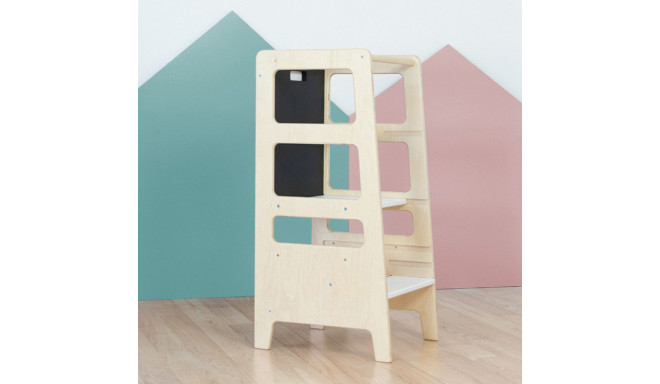 Laste abitool CHILDREN'S 4in1 kriiditahvliga, valge kleebis