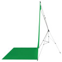 Westcott X Drop Wrinkle Resistant Backdrop Kit   Green Screen Sweep (5' x 12')