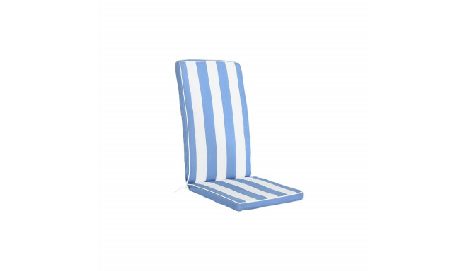 Chair cushion DKD Home Decor White Sky blue 42 x 4 x 115 cm