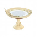 Centerpiece DKD Home Decor Mirror Beige Resin Butterflies (24 x 22,6 x 18 cm)