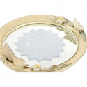 Centerpiece DKD Home Decor Mirror Beige Resin Butterflies (24 x 22,6 x 18 cm)
