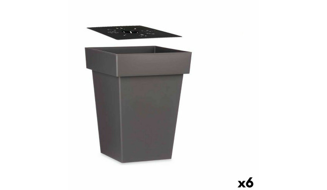 Isekastuv lillepott Ibergarden 87949 87949 Hall Plastmass 37 x 51 x 37 cm (6 Ühikut)