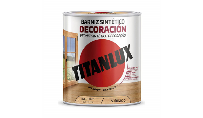 Varnish Titanlux m11100034 750 ml Colourless Satin finish