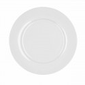 Flat plate Bidasoa Glacial Ceramic White (27 cm) (Pack 4x)