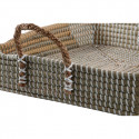 Set of trays DKD Home Decor Natural Yellow Tropical Seagrass (48 x 38 x 15 cm) (2 Units)
