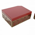 Шкатулка DKD Home Decor Металл (2 штук) (25 x 18 x 10 cm)