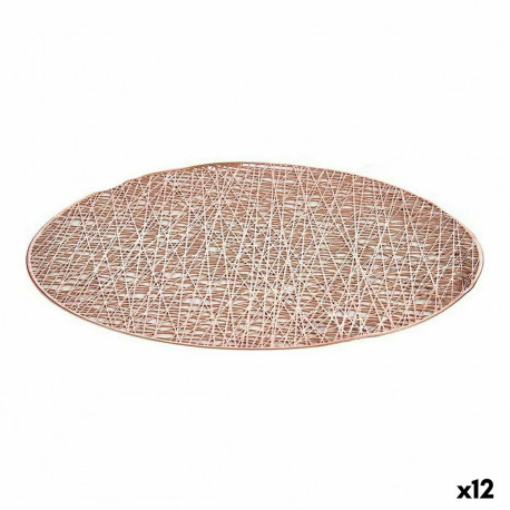 Подставка под горячее Kinvara Розовый Пластик Ø 38 cm (12 штук)