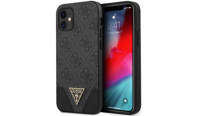 Guess case 4G Triangle Apple iPhone 12 Mini, gray