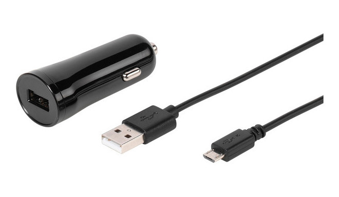 Vivanco autolaadija USB 2.4A 1,2m (60022) (katkine pakend)