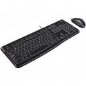 LOGITECH MK120 Corded Combo - BLACK - USB - US INT'L