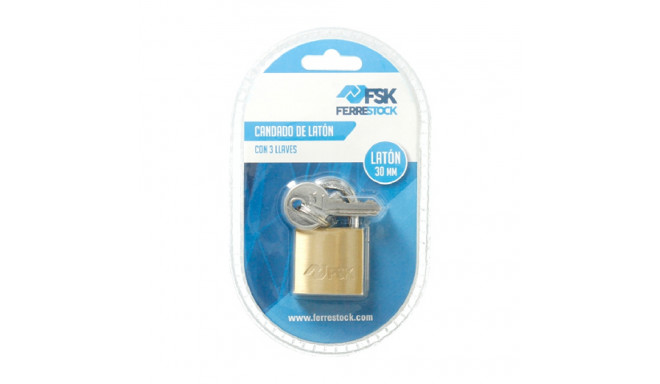 Key padlock Ferrestock 30 mm