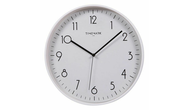 Wall Clock Timemark White (30 x 30 cm)