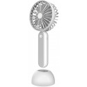Platinet fan with battery 1200mAh, white/grey (45246) (open package)