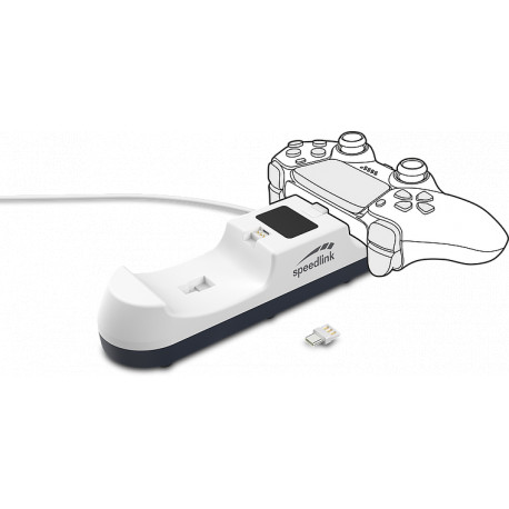Speedlink mängupuldi laadija Jazz PS5 USB (SL460001WE) (avatud pakend)