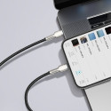 Baseus Cafule Metal Data cable USB Type C - Lightning 20 W Power Delivery 1 m black (CATLJK-A01)