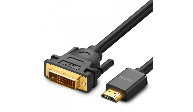 Ugreen HDMI - DVI kaabel 4K 60Hz 30AWG 1m must (30116)