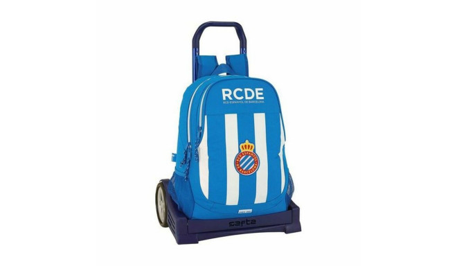School Rucksack with Wheels Evolution RCD Espanyol