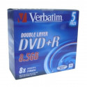 DVD-R Verbatim    8,5 GB 8x 5 pcs 5 gb. 8,5 GB 8x