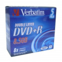 DVD-R Verbatim    8,5 GB 8x 5 pcs 5 Ühikut 8,5 GB 8x