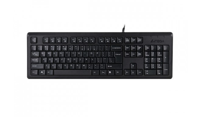 A4Tech KR-92 universaalne USB QWERTY inglise must klaviatuur