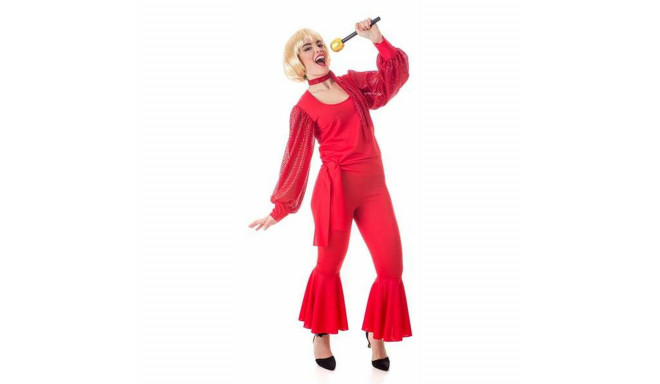 Costume for Adults Carrá Red Singer XL (4 Pieces)