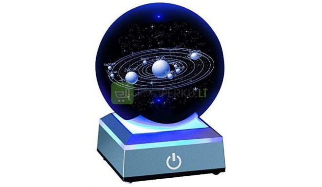 3D Laser Engraved Solar System