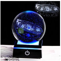 Öölamp 3D Laser Engraved Solar System