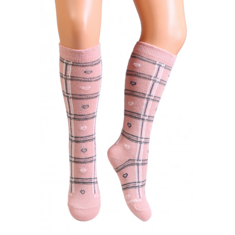 SOKISAHTEL VANESSA roosad südametega põlvikud lastele 438