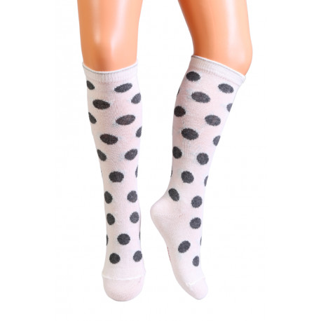 SOKISAHTEL VANESSA valged täpilised põlvikud lastele 438