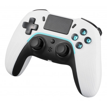 PS4/PC/Android/iOS controller DELTACO GAMING Bluetooth, 2 programmable macro buttons, white / GAM-13