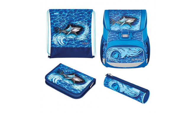 Herlitz skolas soma Loop Plus - Blue Shark, 16 l