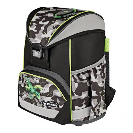 Herlitz ранец Ultralight - Camo Dragon, 15 л