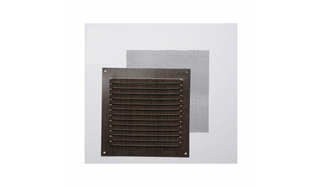 Grille Fepre Mosquito net Aluminium Wengue (15 x 15 cm)