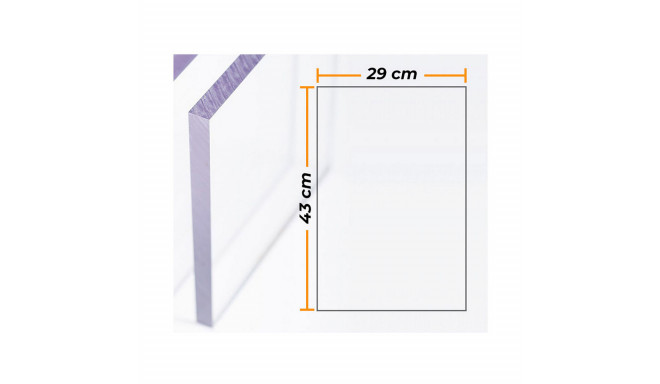Badge Compossar Transparent Polycarbonate 4 mm 29 x 43 cm