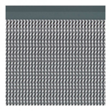 Curtain Acudam Manacor Doors Silver Exterior PVC Aluminium 90 x 210 cm