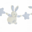 Activity Soft Toy for Babies DKD Home Decor Blue Pink Polyester Rabbit (62 x 6 x 12 cm) (2 Units)