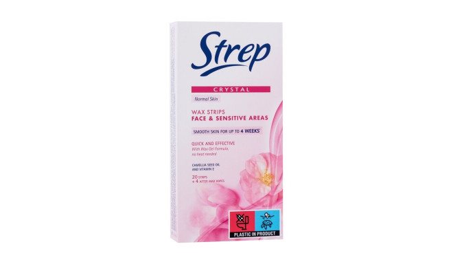 Strep Crystal Wax Strips Face & Sensitive Areas (20ml)