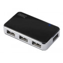 DIGITUS USB2.0 hub 4-port 4xUSB A /F 1xUSB B mini F incl. power supply and USB cable A/B mini