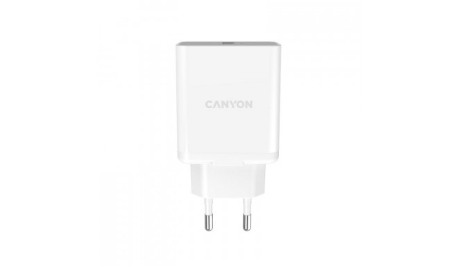 Canyon - Wall charger H-12 With USB-A QC3.0 18W White