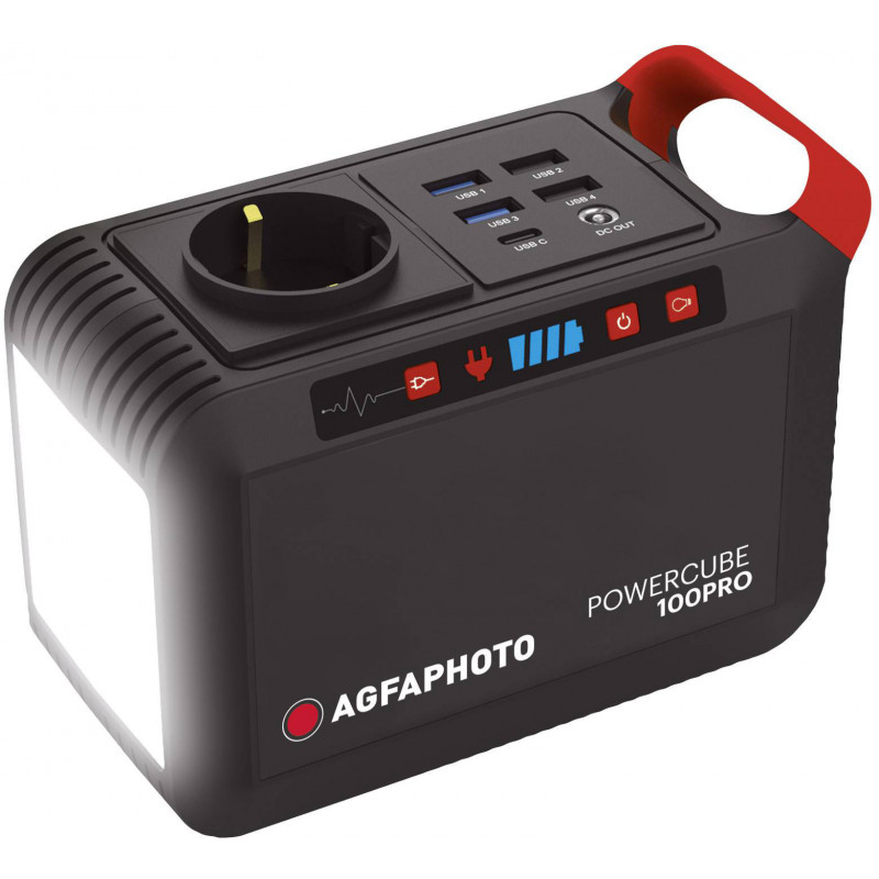 AgfaPhoto akupank-laadimisjaam Powercube 100 Pro 88,8Wh