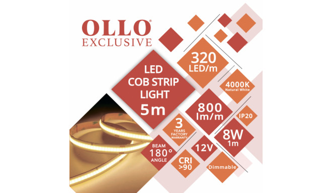 COB LED TAPE / Continuous lighting LED tape / without dots