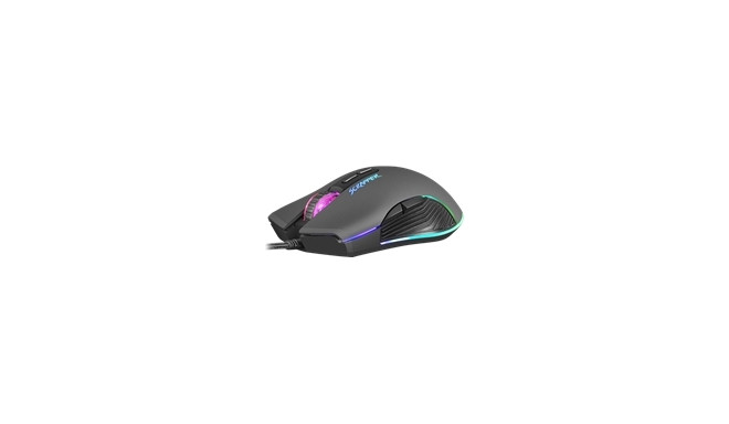 NATEC Fury mänguhiir Scrapper 6400DPI optiline tarkvaraga ja RGB taustavalgustusega